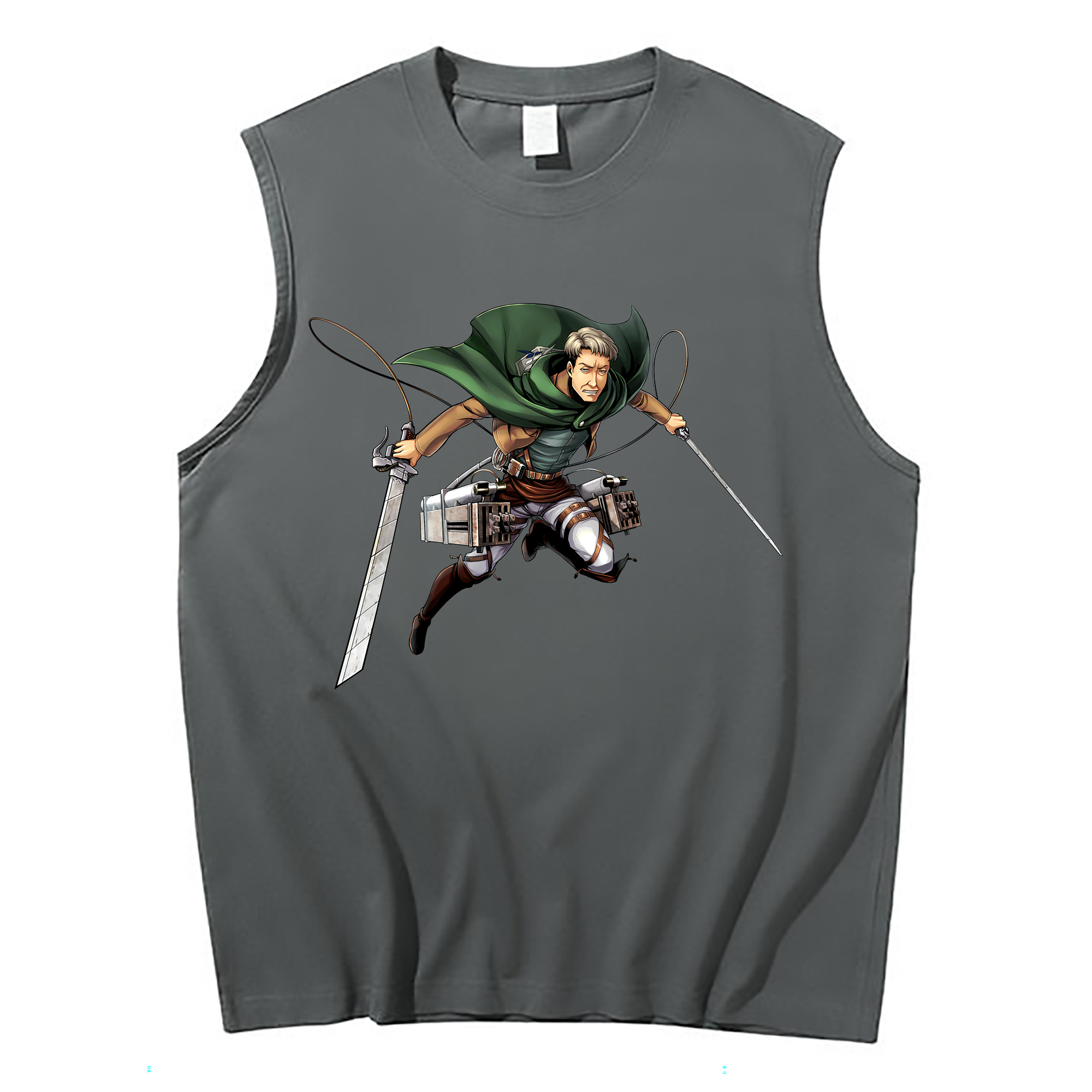 （画像用） 進撃の巨人 Attack on Titan コットン100％タンクトップ（フロントプリント）